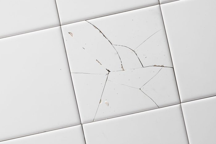 Cracked White Tiles