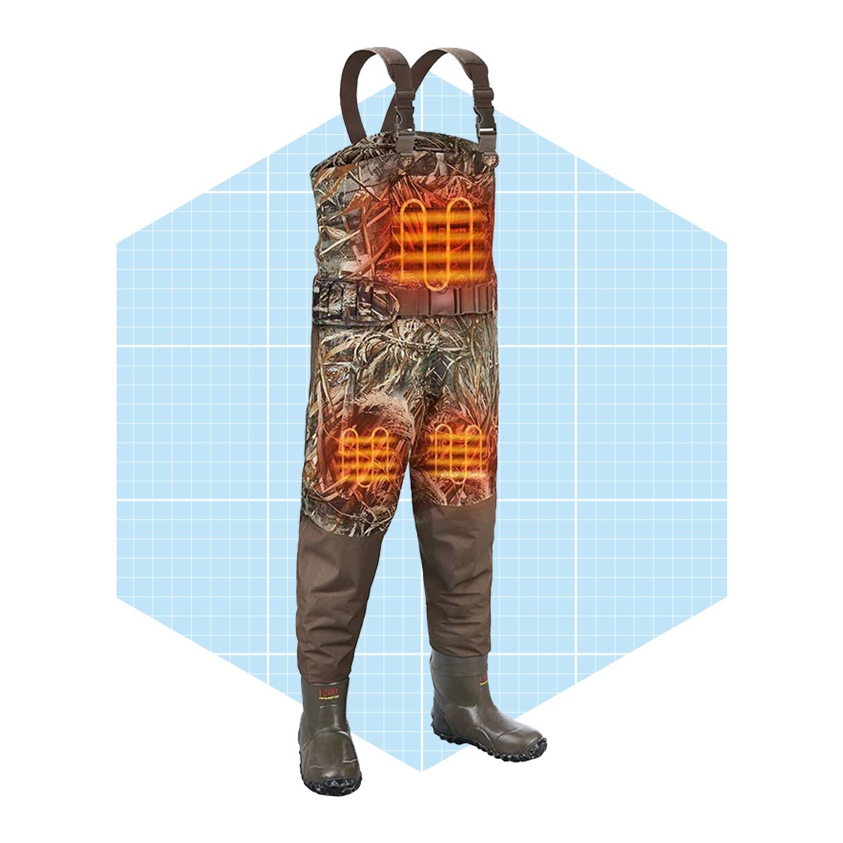 Tidewe Breathable Heated Chest Waders, 1200g Waterproof Duck Hunting Wader With Removable Insulated Liner Ecomm Tidewe.com