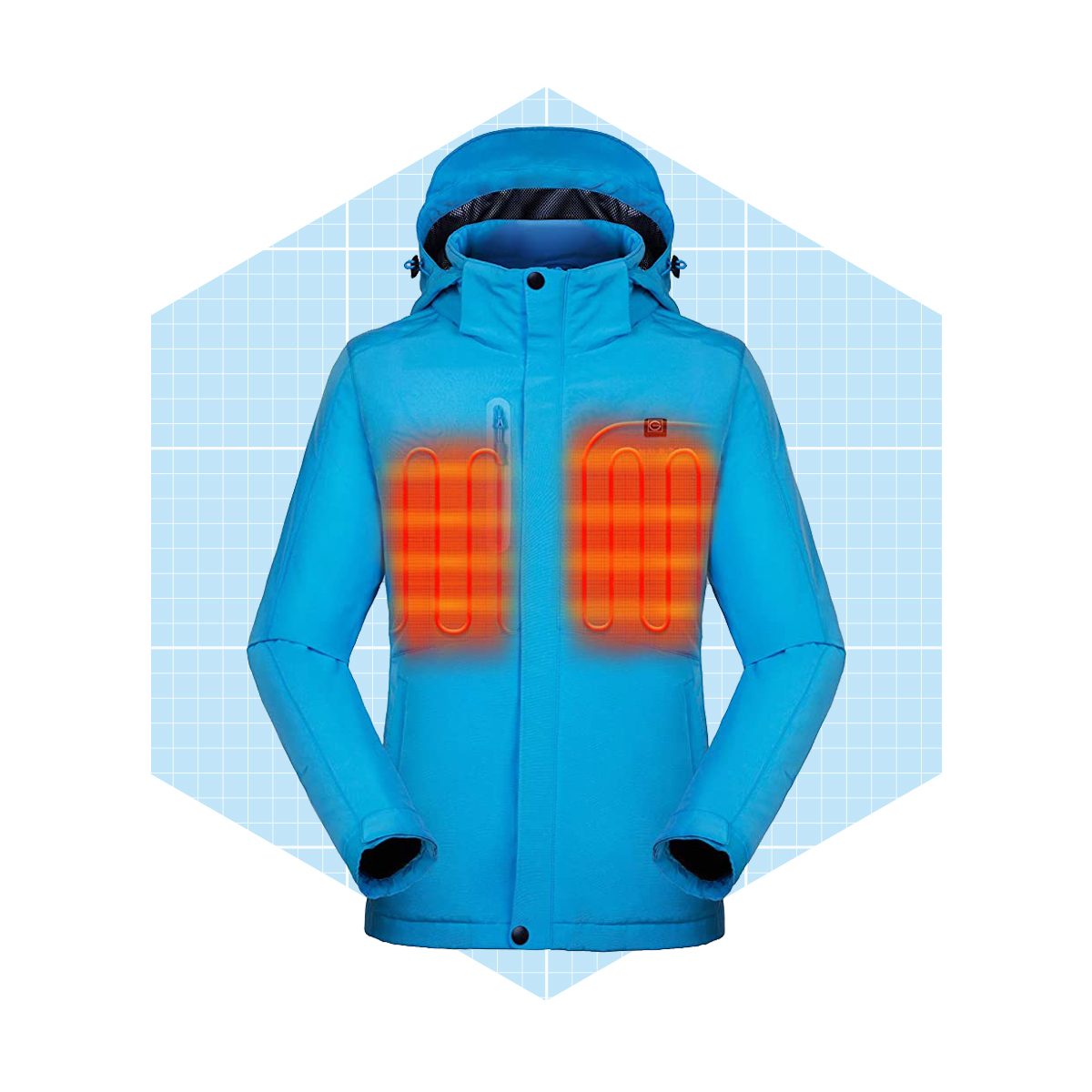 Venustas Women's Heated Jacket With Battery Pack 5v, Heated Coat With Detachable Hood Windproof Ecomm Amazon.com