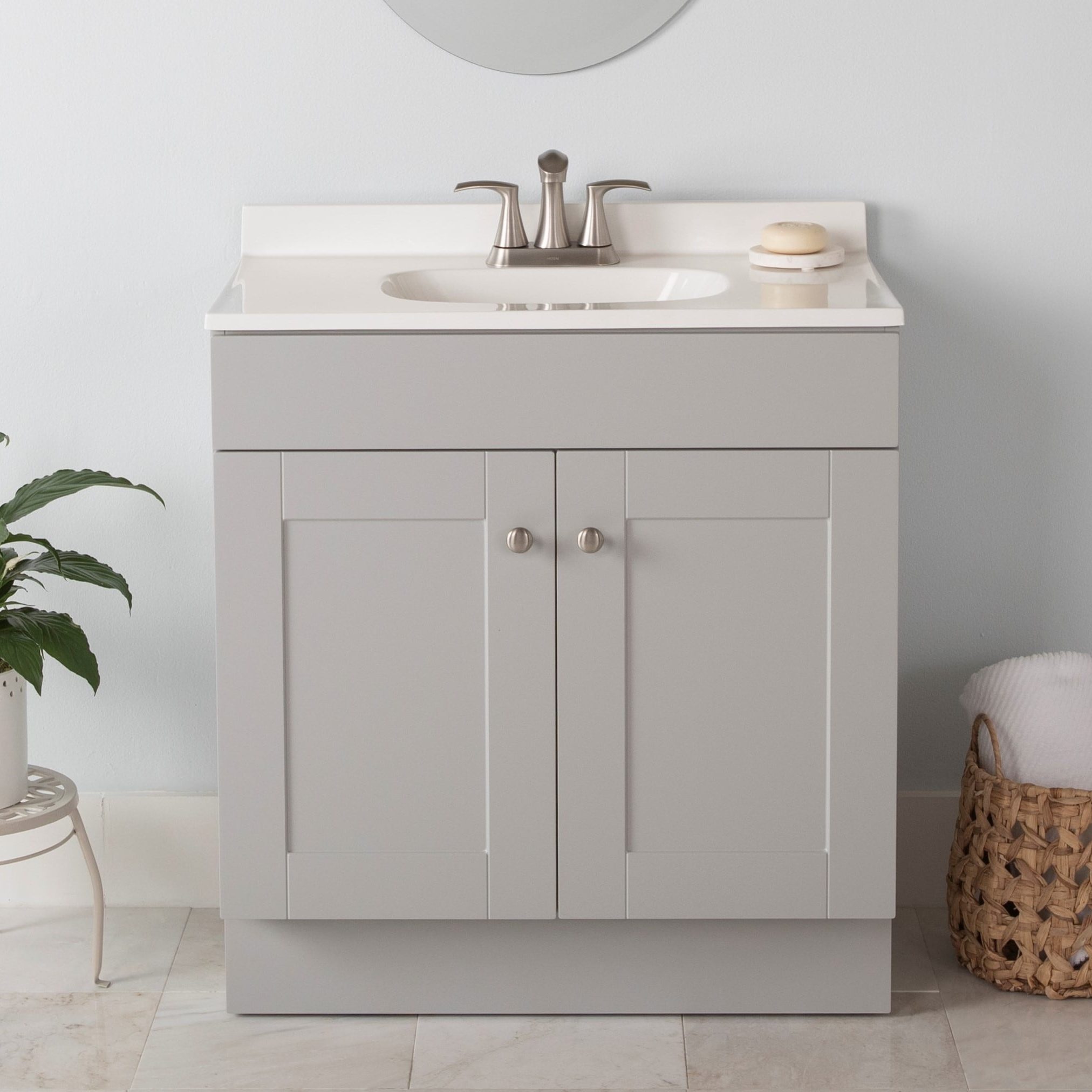 Project Source 20 Inch Gray Vanity Ecomm Via Lowes.com