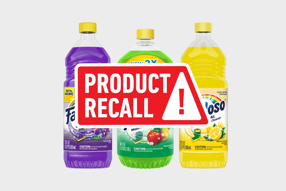 4.9 Million Bottles Of Fabuloso Cleaner Recalled Over Potential Bacteria Contamination Via Cpsc.gov