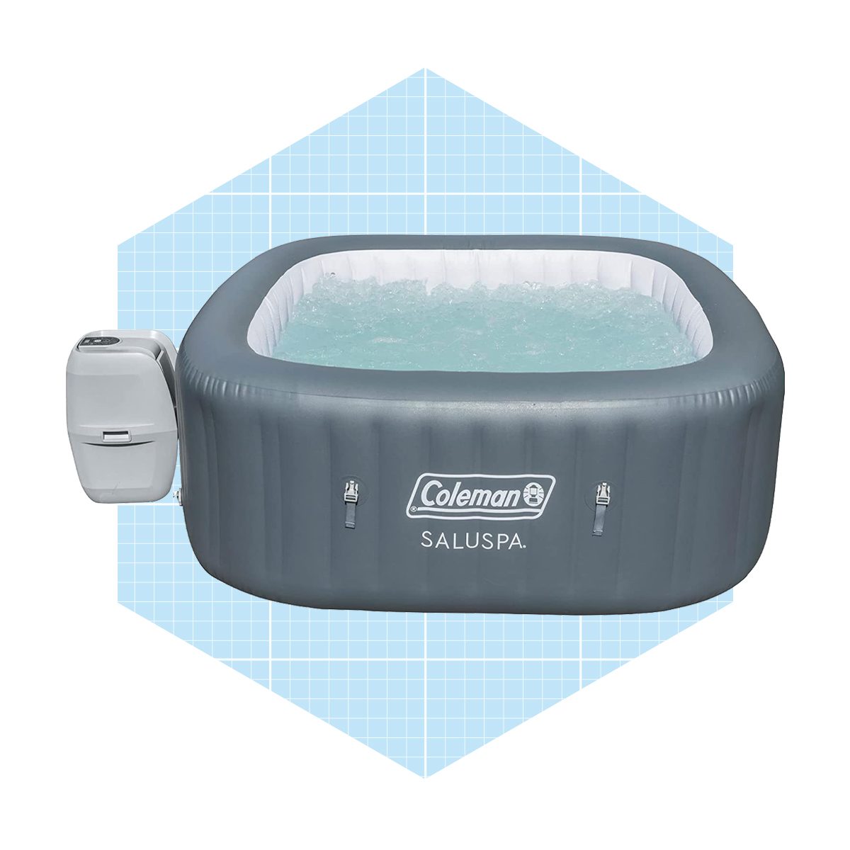 Coleman Bw Saluspa 4 Person Portable Inflatable Outdoor Square Hot Tub Ecomm Amazon.com