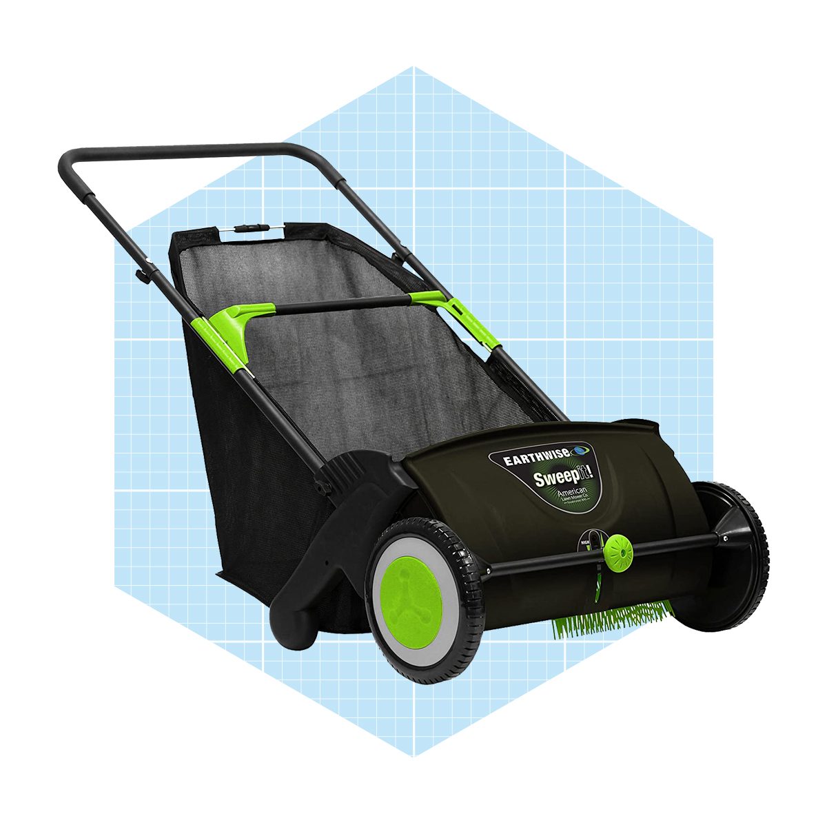 Earthwise Leaf & Grass Push Lawn Sweeper Ecomm Amazon.com