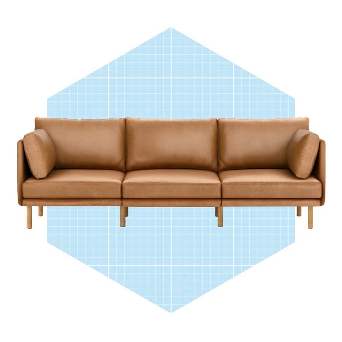 Field Leather Three Piece Sofa