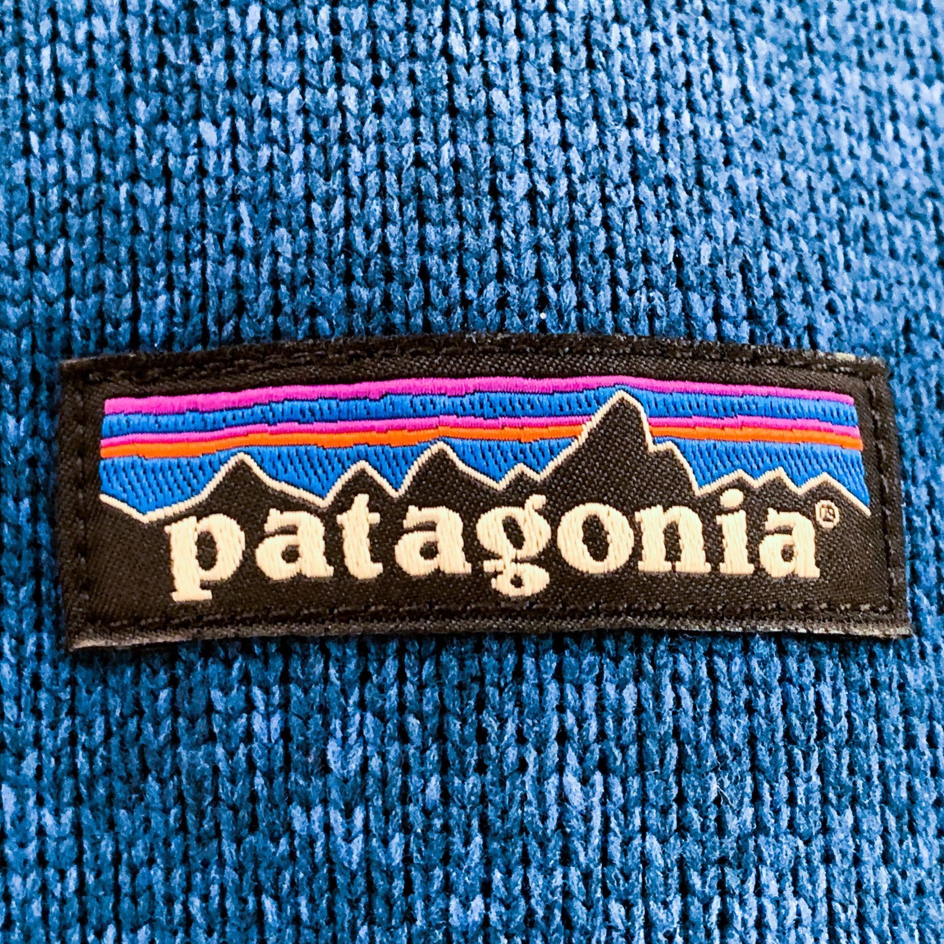 Patagonia logo on sweater