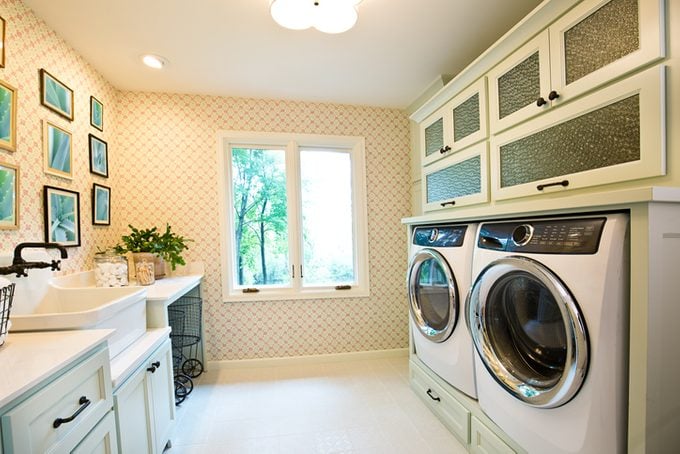 Interior Design Laundry Utility Room of Residential Home
