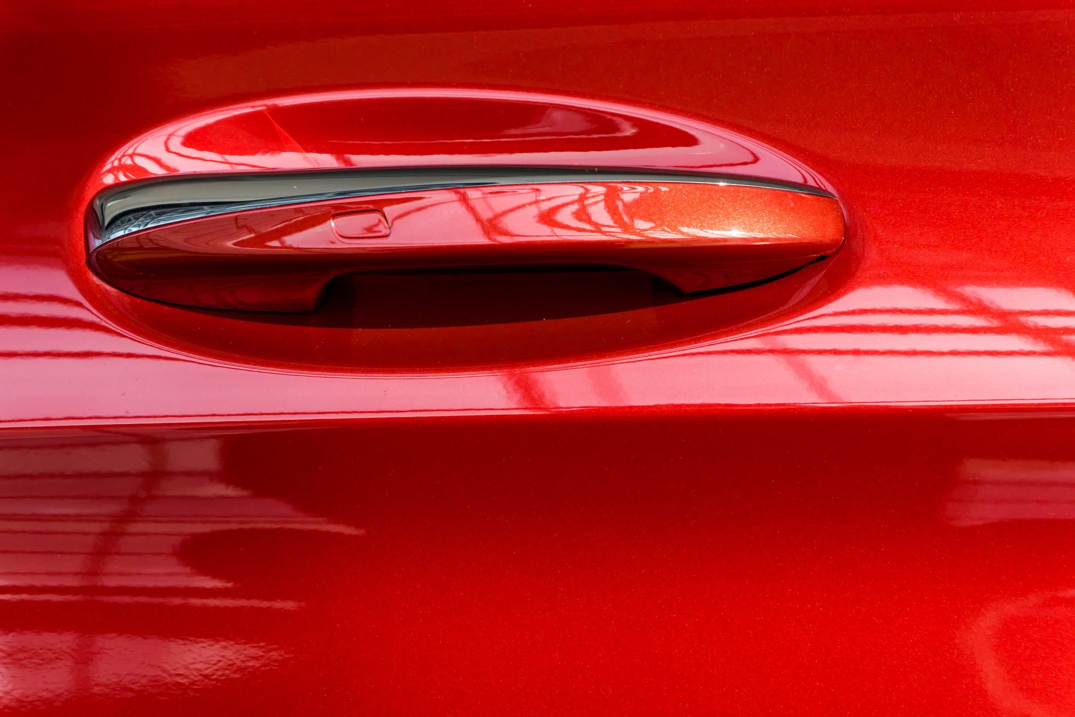 Close-Up Of Car Door Handle