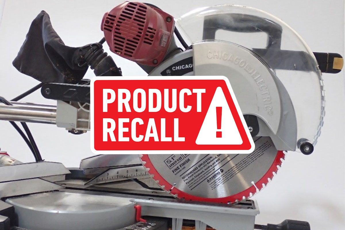 Harbor Freight Electric Miter Saw Lower Blade Guard Recall Via Cpsc.gov Dh Fhm Social