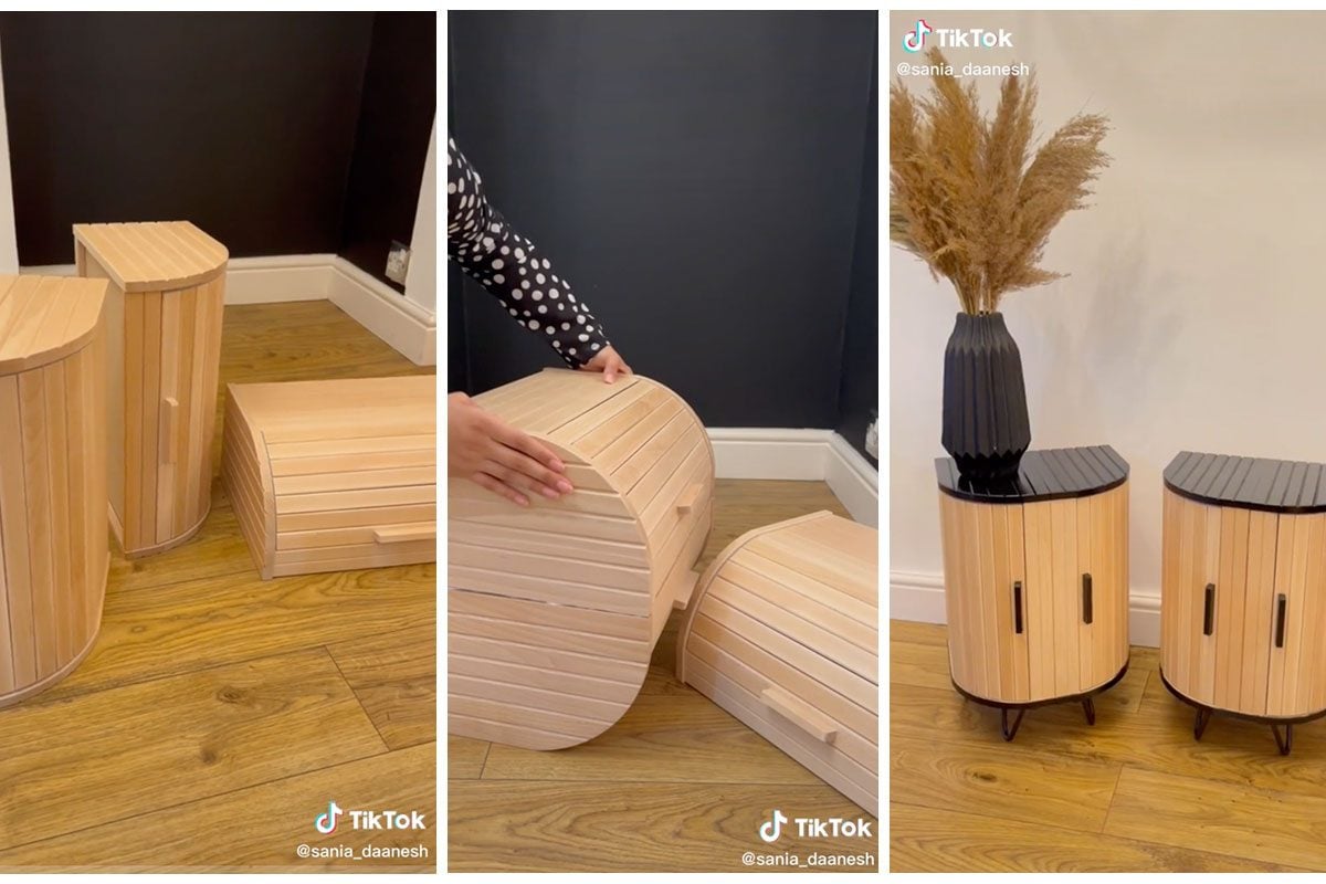 This IKEA Bread Box Table Hack Is the Perfect Bathroom Storage