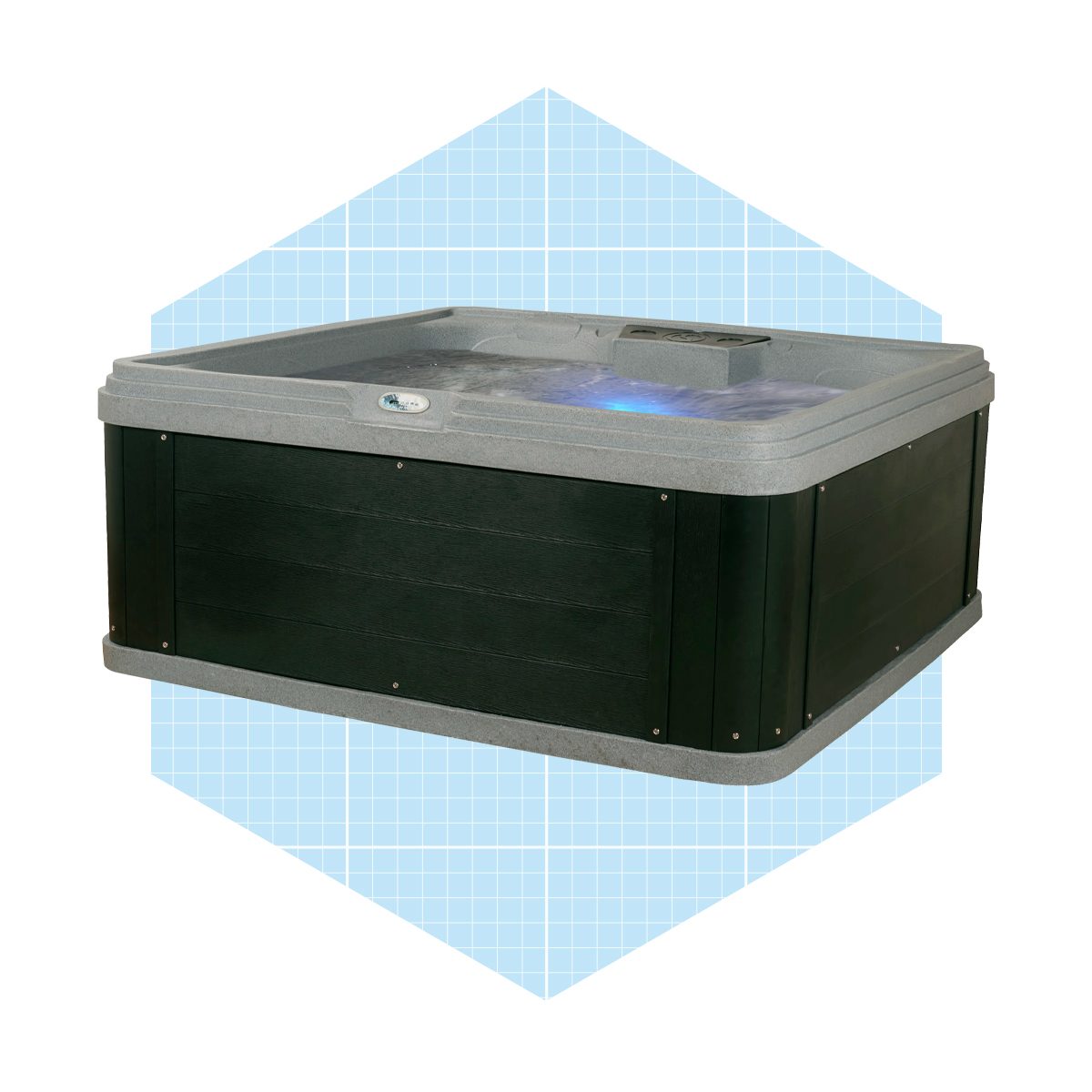Ohana Spas Soothe 7 Person 70 Jet Square Hot Tub With Heater Ecomm Wayfair.com