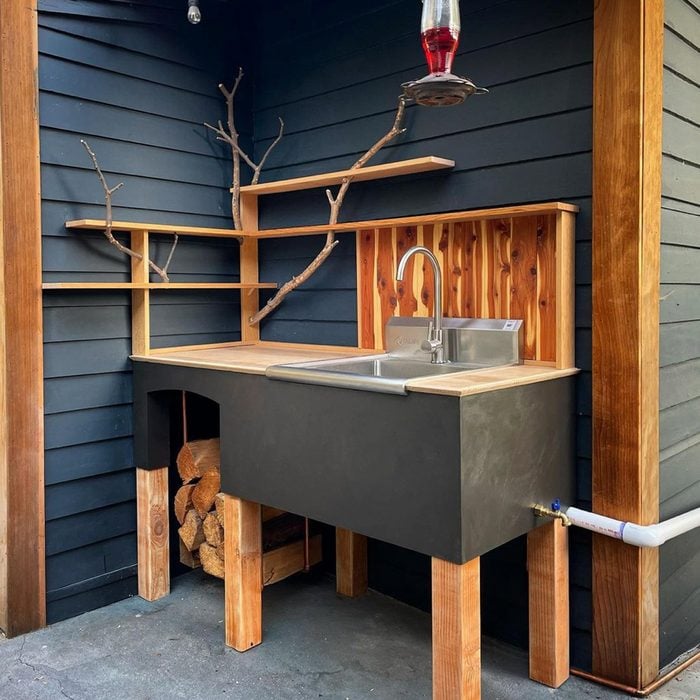 Organic Style Outdoor Sink Courtesy @ericdubnicka Artist Via Instagram