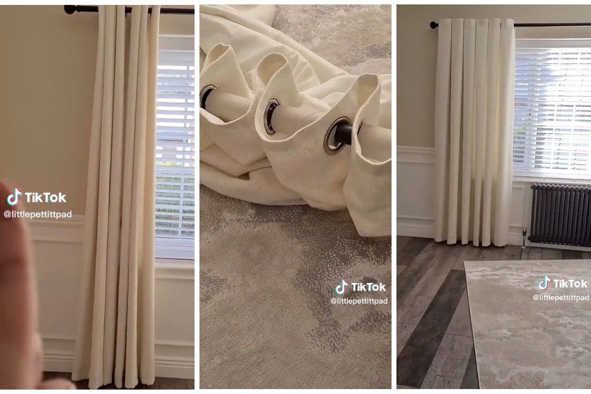 How to Space Curtains Evenly Using Toilet Paper Rolls