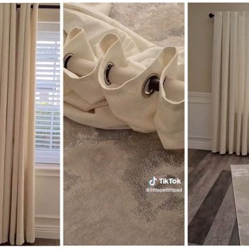 Toilet Paper Roll Curtain Spacing Hack Via @LittlePettittpad TIktok
