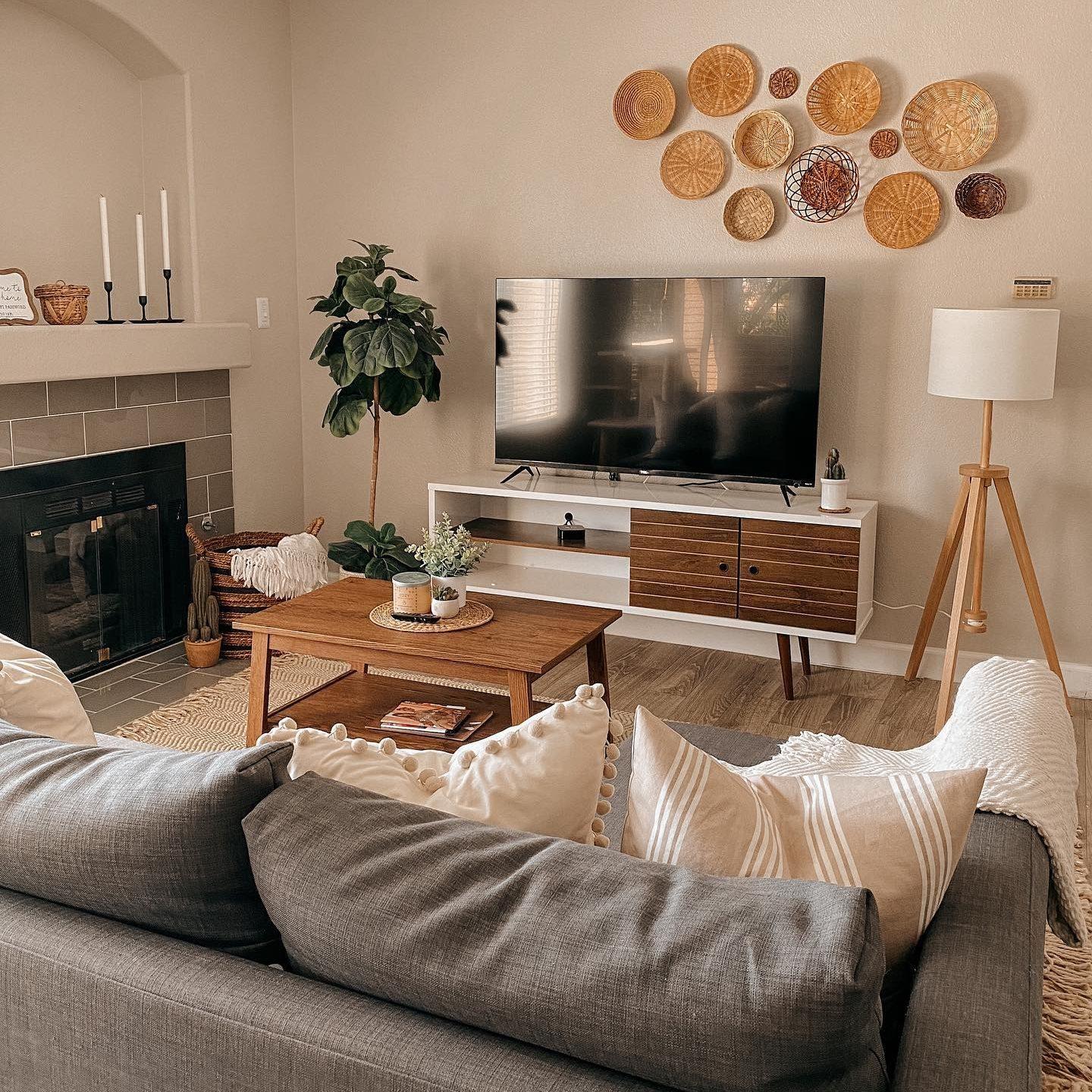 Neutral Design Small Apartment Via Instagram
