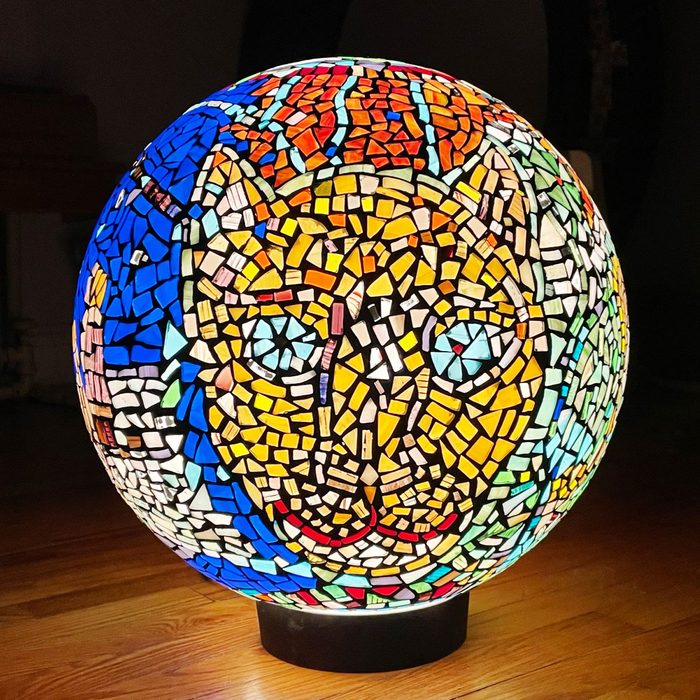 glass-on-glass decorative globe