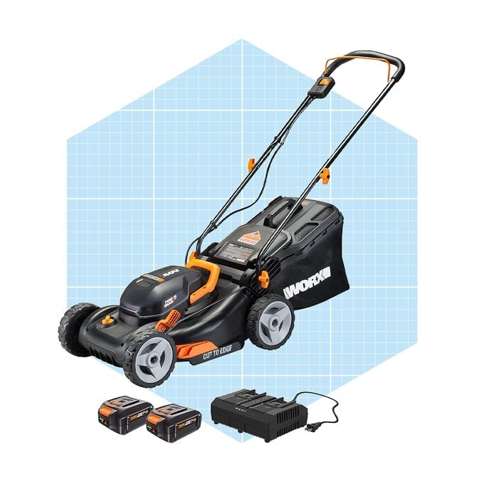 Worx Wg743 40v Power Share 4.0ah 17' Cordless Lawn Mower