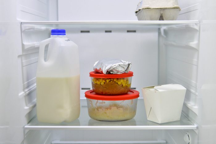 Leftovers in Refrigerator