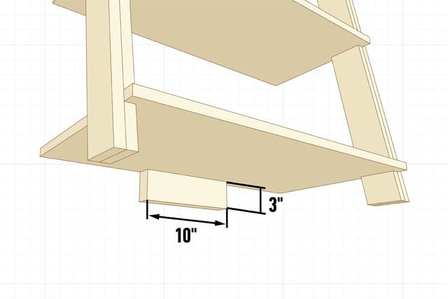 How To Build A Diy Wood Ladder Shelf Step 5