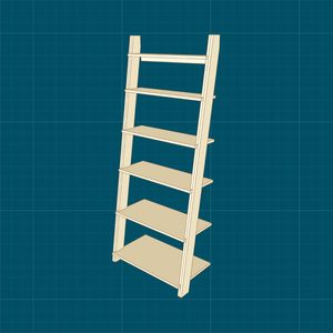 How to Build a DIY Wood Ladder Shelf