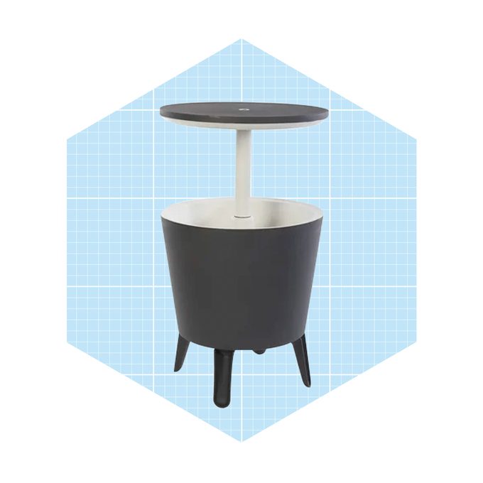 Keter 32 Qt. Cool Bar Cooler Outdoor Weather Resistant Patio Furniture 2 In 1 Side Table And Bar Ecomm Wayfair.com