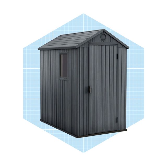 Keter Darwin 4x6' Heavy Duty Outdoor Shed For Garden Accessories And Tools Ecomm Wayfair.com