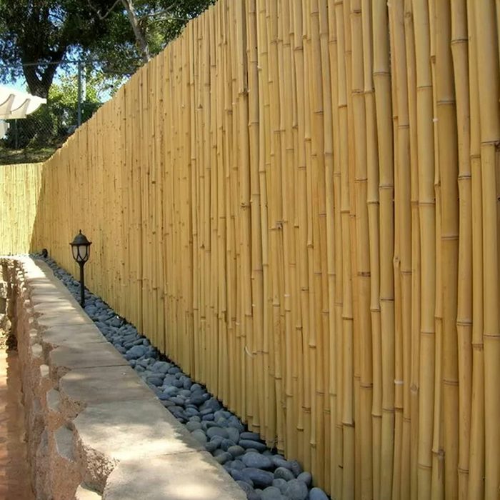 Natural Bamboo Fencing Decorative No Dig Fence Panels 3:4 Ecomm Wayfair.com