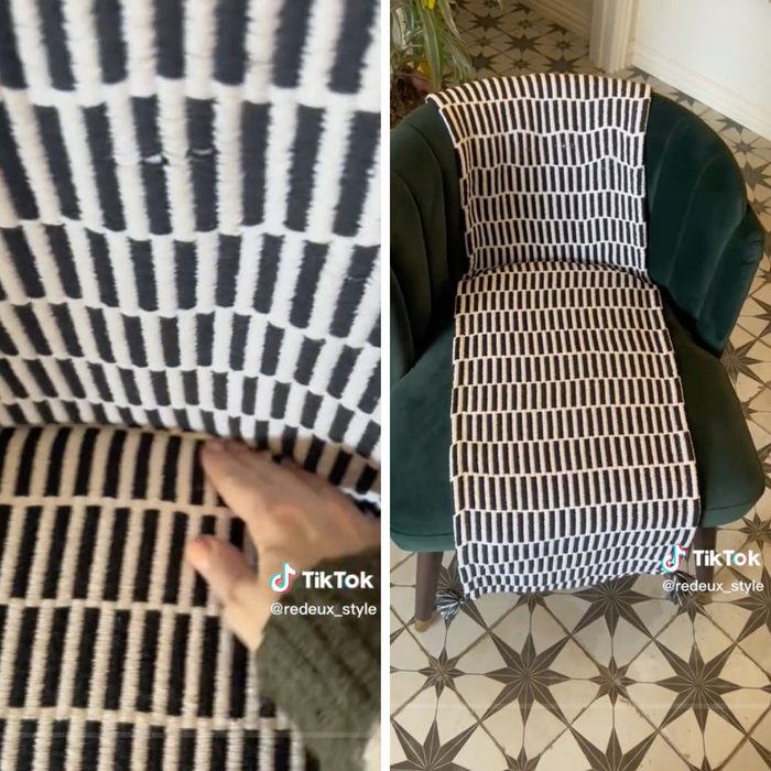 Seat Cover Hack Via @redeux_Style Ways To Reuse Table Runners Without A Table Dh Fhm
