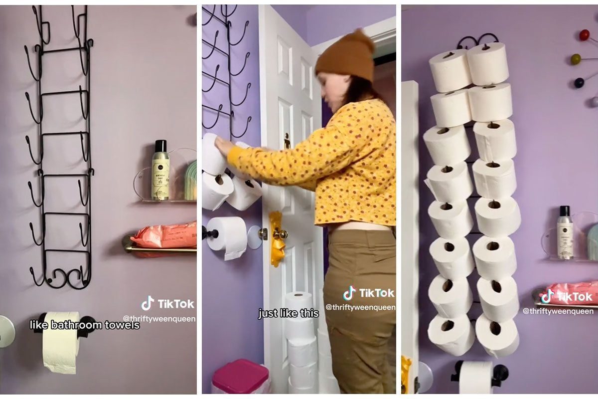 This Toilet Paper Storage Hack Is Genius in Small Bathrooms
