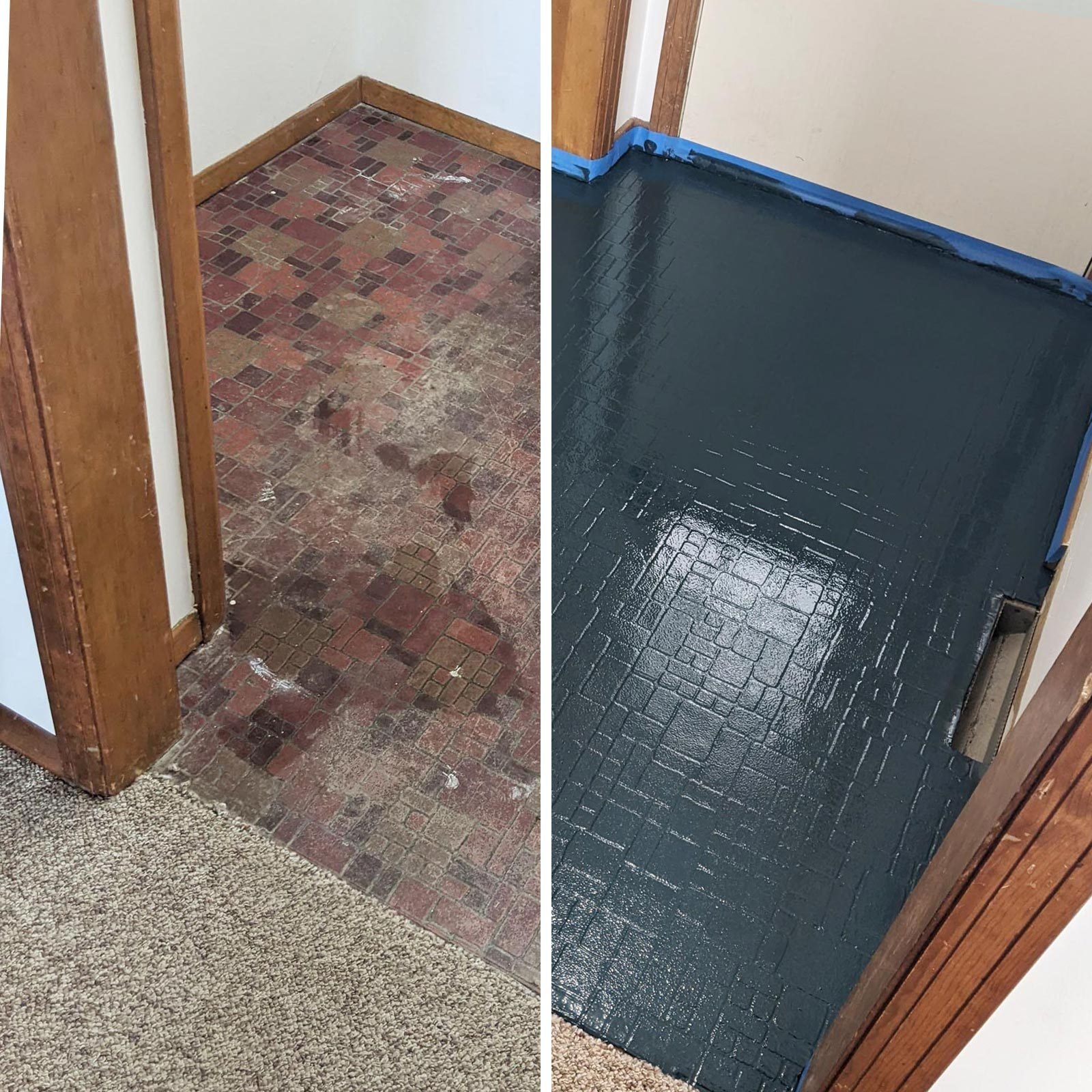 How to remove double sided carpet tape on linoleum kitchen floor?