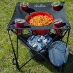 This Clever Tailgate Table Has an Insulated Cooler and Spots for Drinks and Snacks