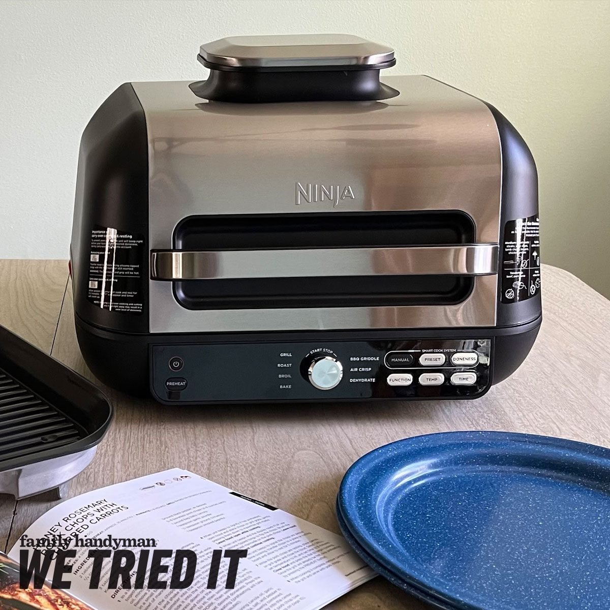 The Ninja Foodi XL Pro indoor grill is perfect for apartment