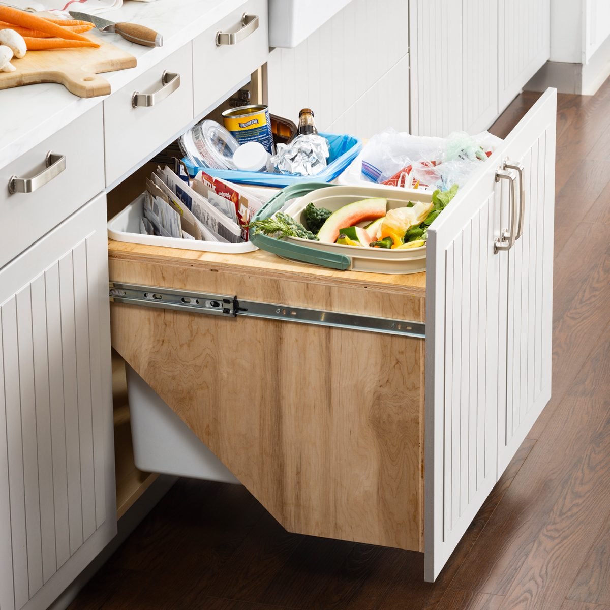 Waste and recycling #bin  Kitchen cabinet design, Kitchen interior, Kitchen  furniture design