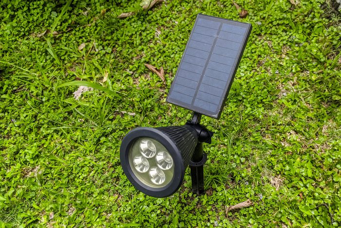 LED Spotlight Outdoor Solar Panel Power