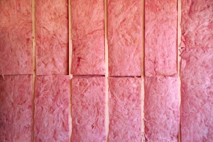 wall of pink insulation