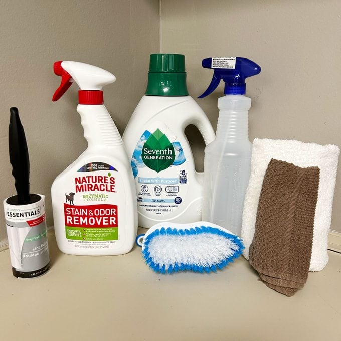 dog bed cleaning materials