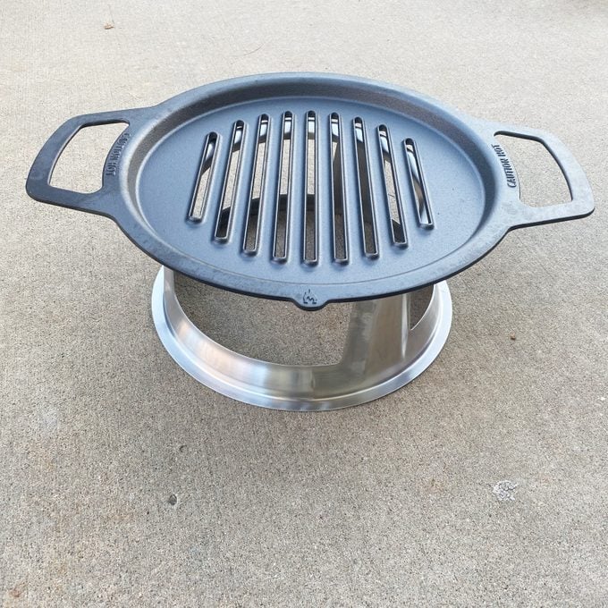 Solo Stove Ranger Cast Iron Grill Top side view