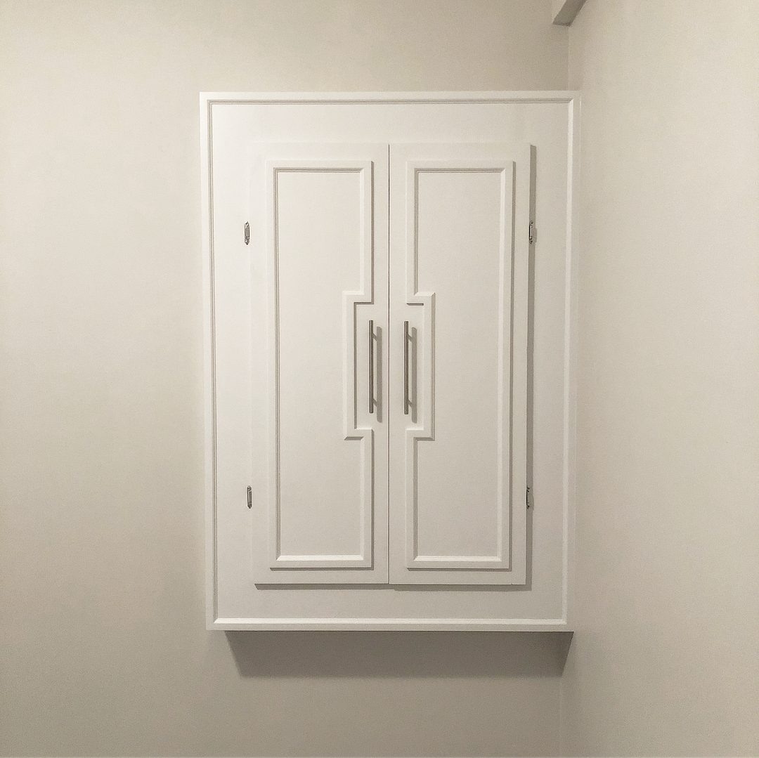 Custom Cabinet Electric Panel Via Instagram
