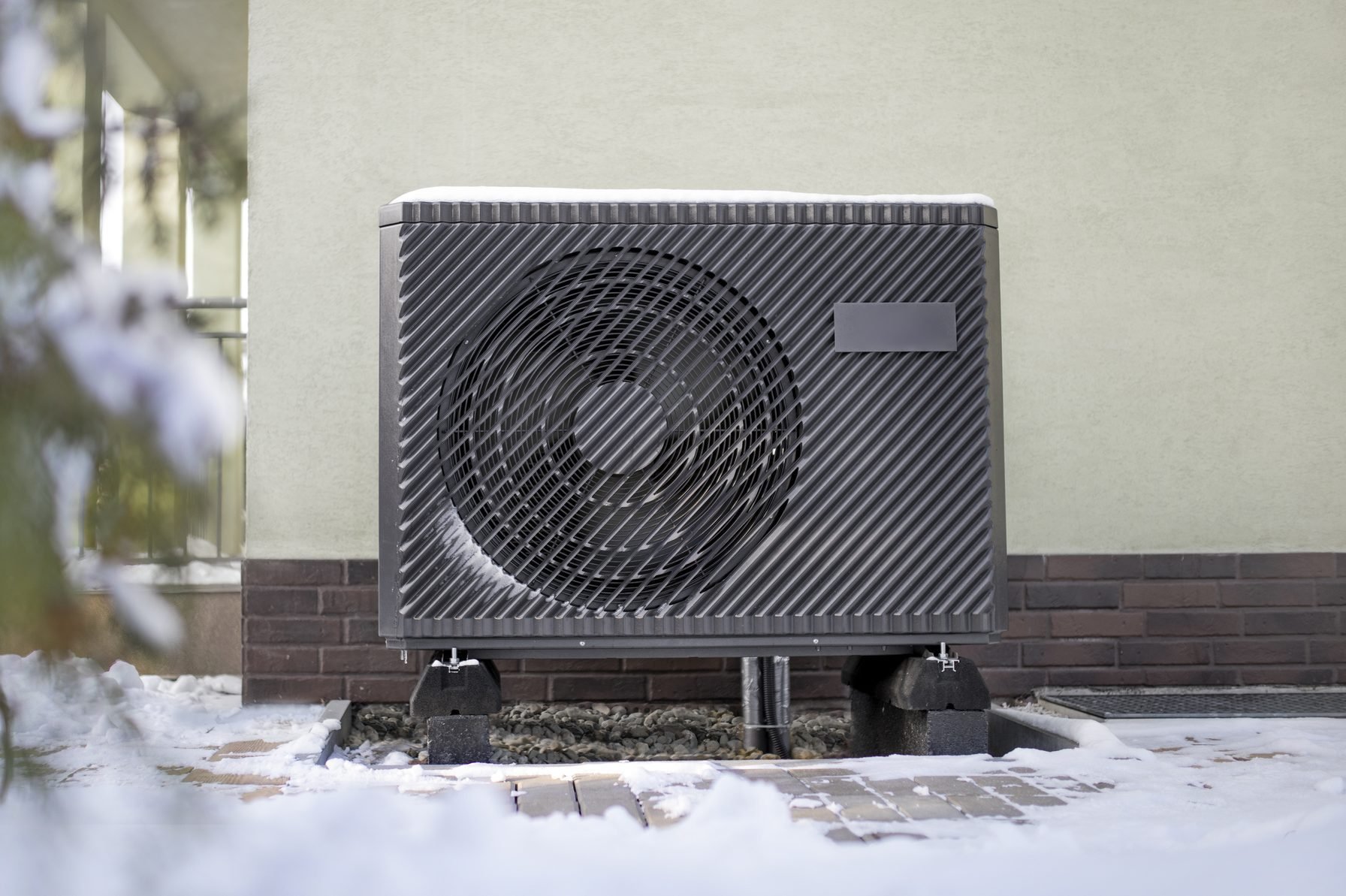 Air source heat pump in winter conditions