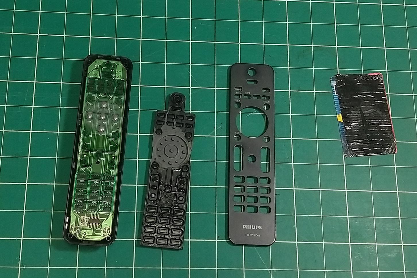 Opened up remote