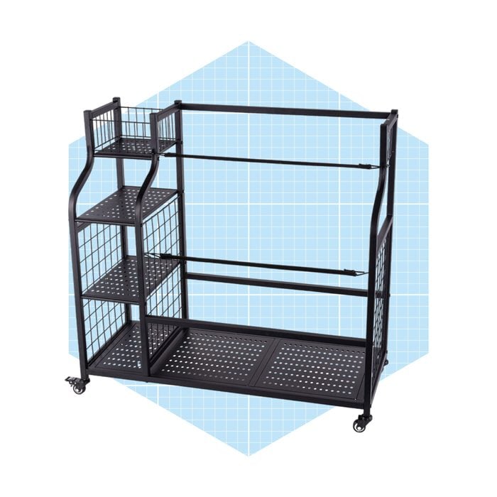 17 Stories Freestanding Sports Rack