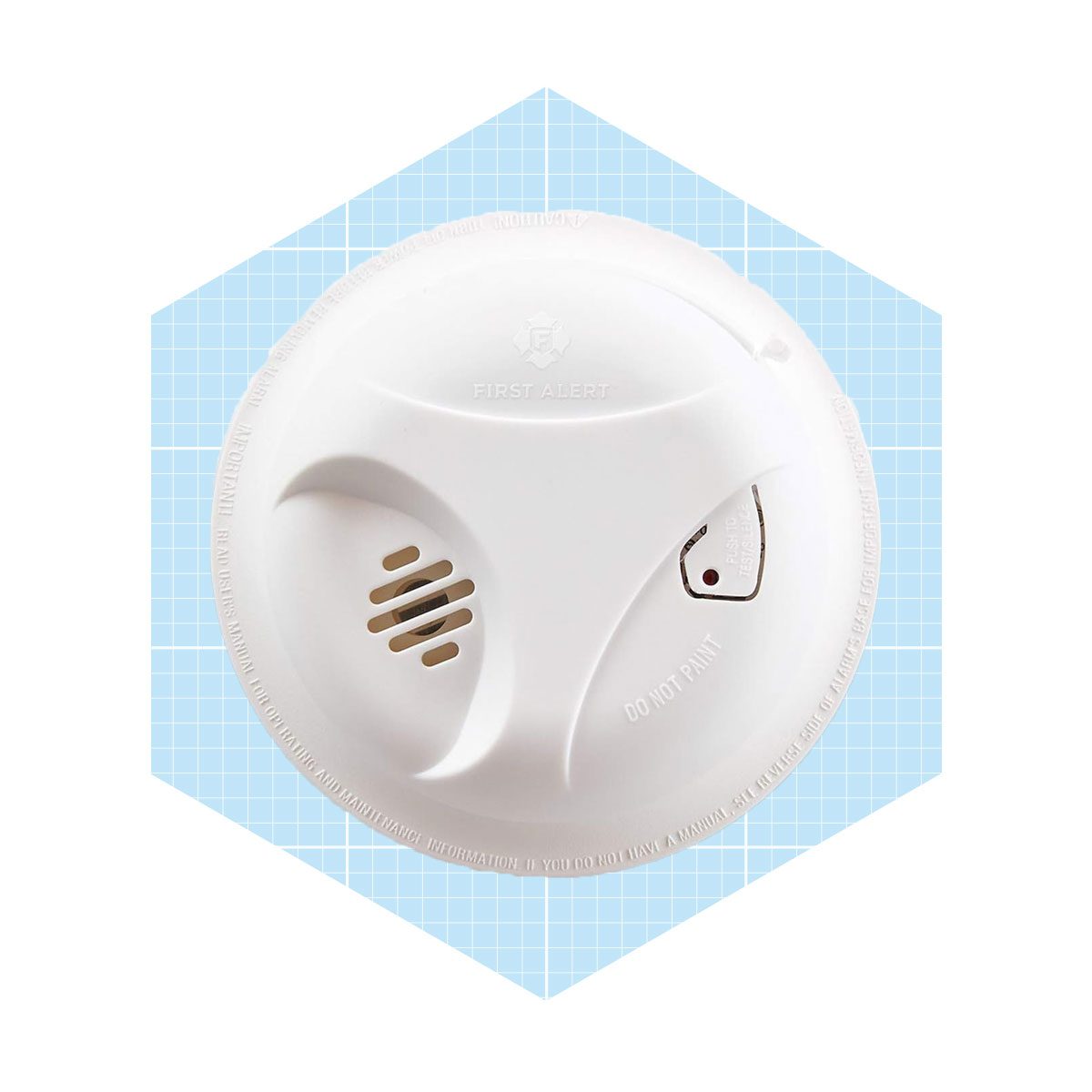 Battery Powered Ionization Smoke Alarm with Test/Silence Button