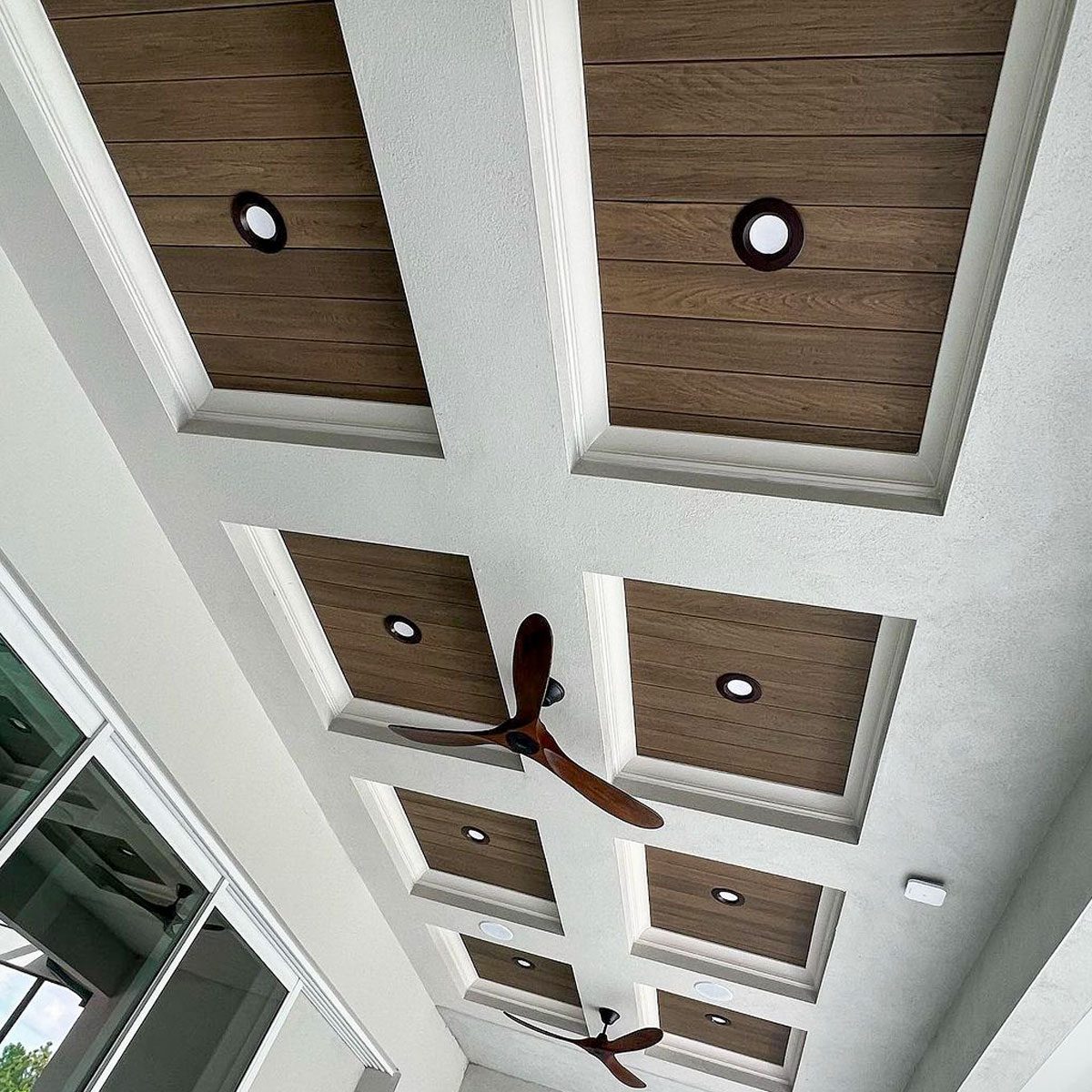 Outdoor Coffered Ceiling
