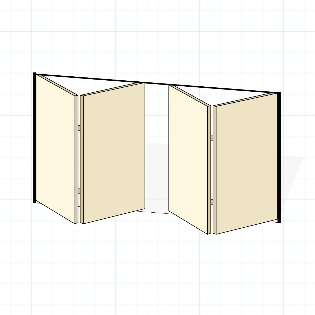 Bi Fold Garage Door Graphic