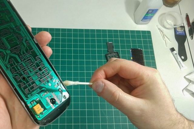Cleaning the circuit board a remote