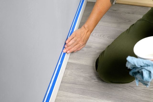 Caulk Interior Trim check with your fingers dipped in water and run it over caulk