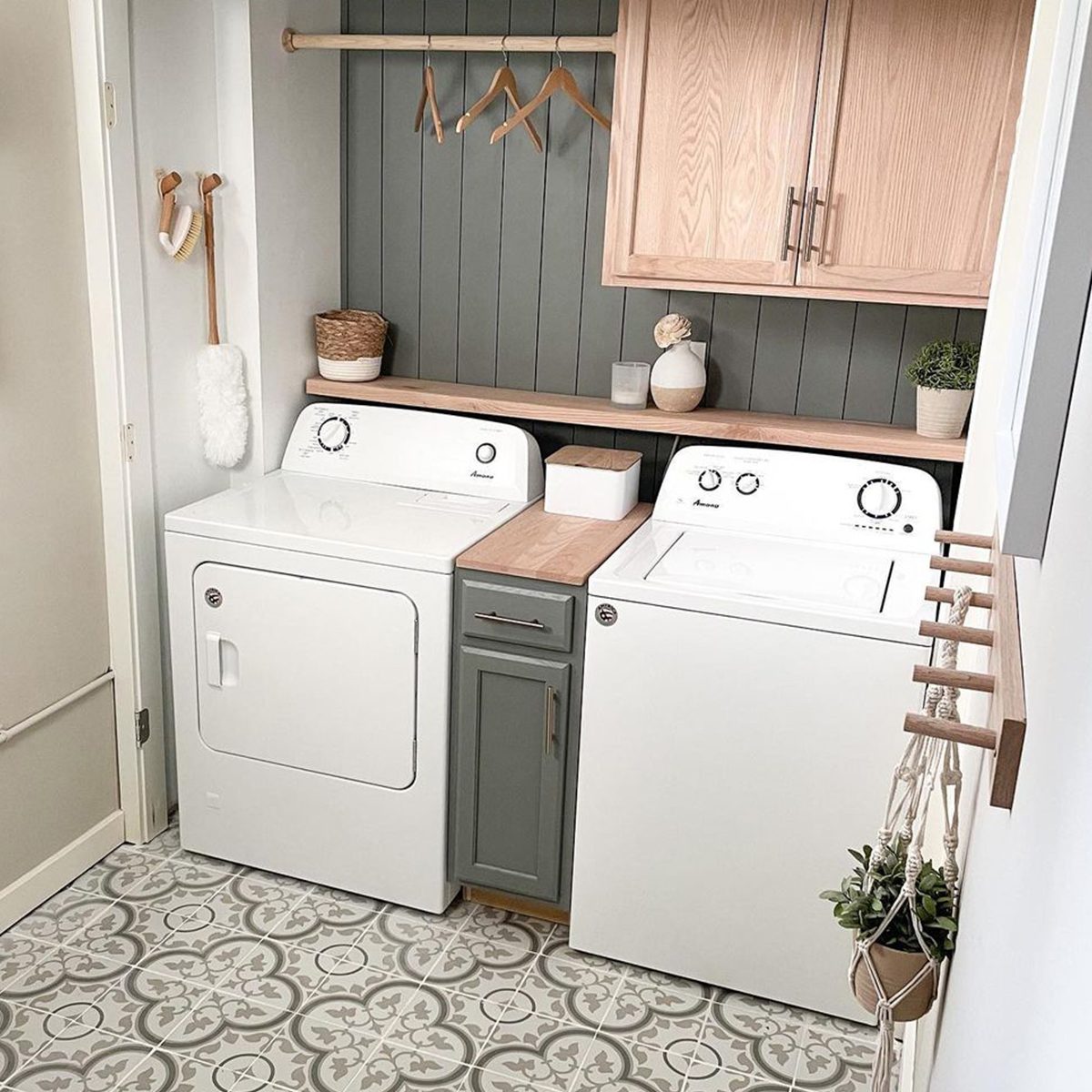 Cute And Cozy Laundry Room Design Courtesy Onteallane Roomforrevival