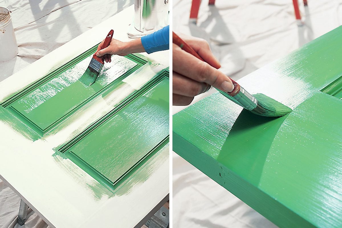 painting an exterior door green