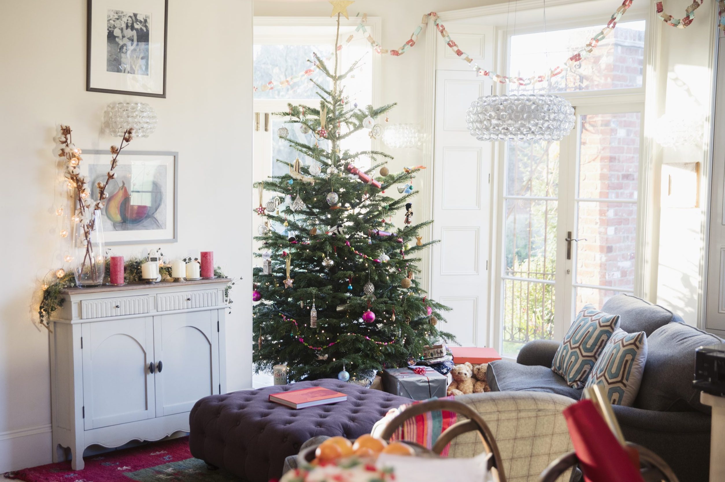 How To Decorate a Small Living Room for Christmas