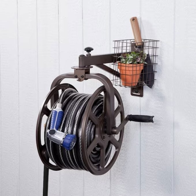 Garden Hose Reel and Posts to Anchor