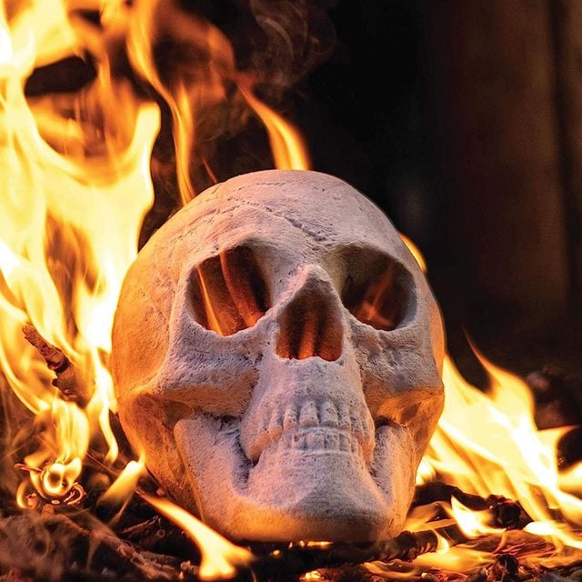 Osker Ceramic Fireproof Fire Pit Skull